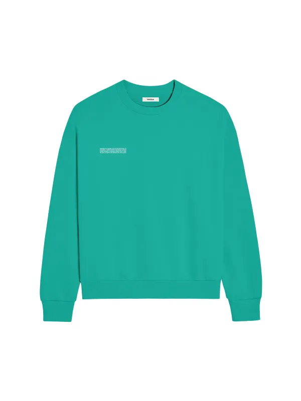 Mens 365 Midweight Sweatshirt—Malachite Green sold by Pangaia