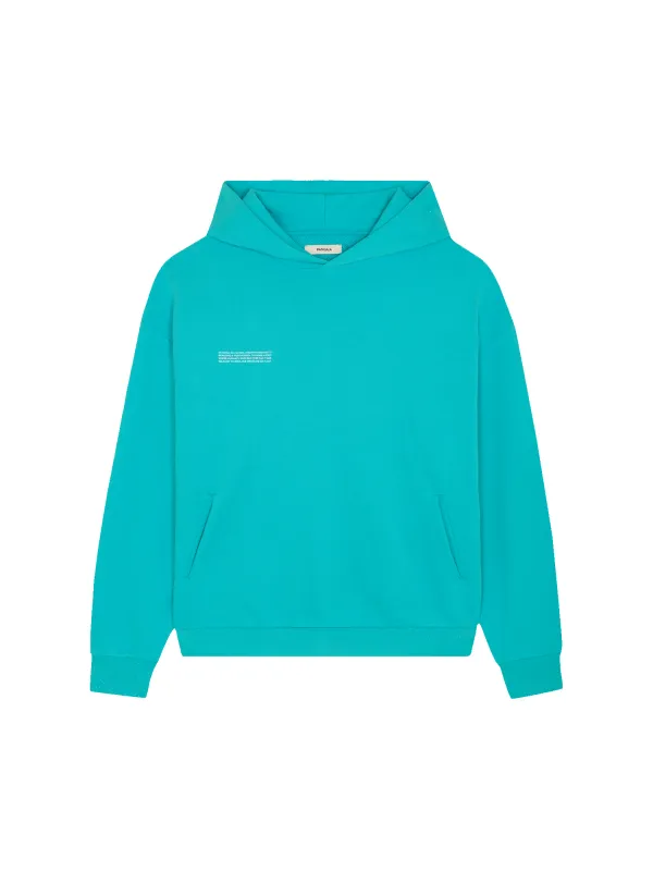 Womens 365 Midweight Hoodie—Ocean Turquoise sold by Pangaia