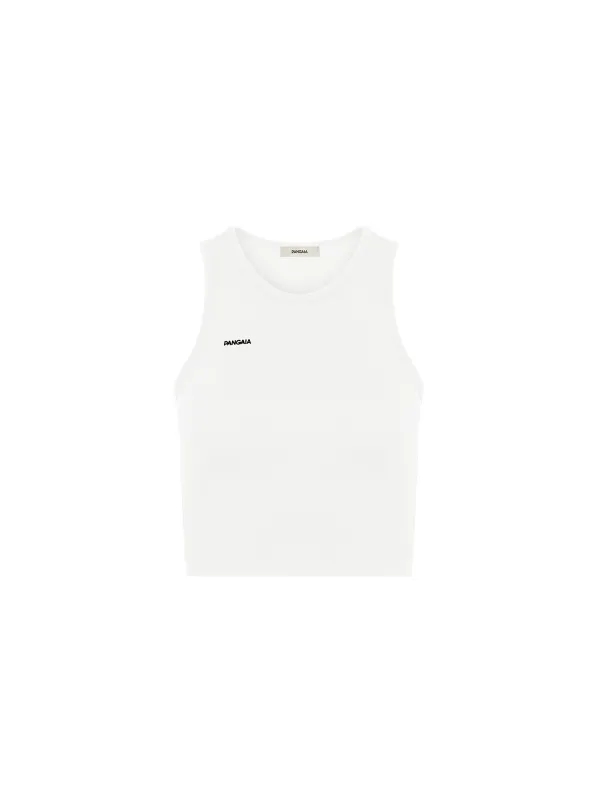 Archive Womens 365 Cotton-Stretch Tank Top—Off-White made by Pangaia