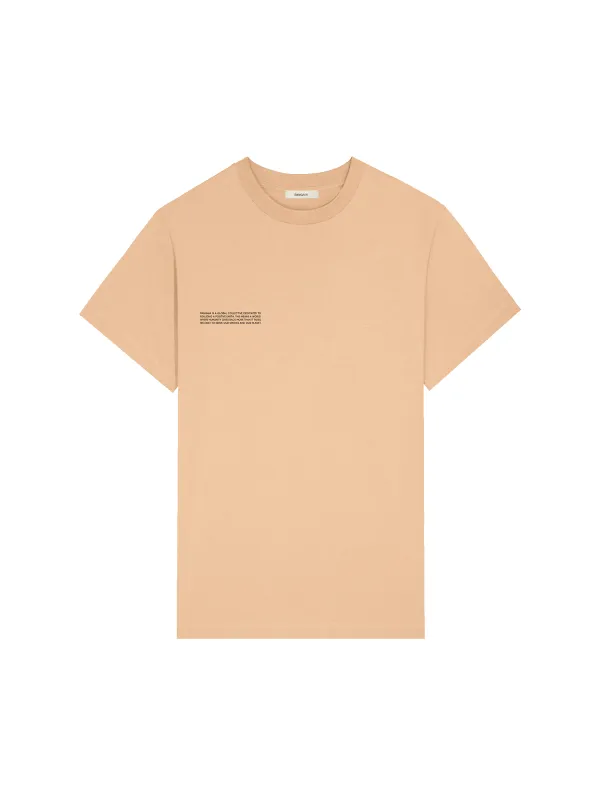 Mens 365 Midweight T-shirt—desert camel sold by Pangaia