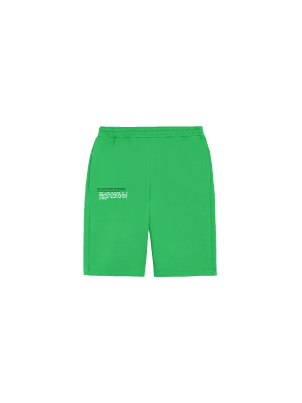 Archive Womens 365 Midweight Long Shorts—jade green sold by Pangaia