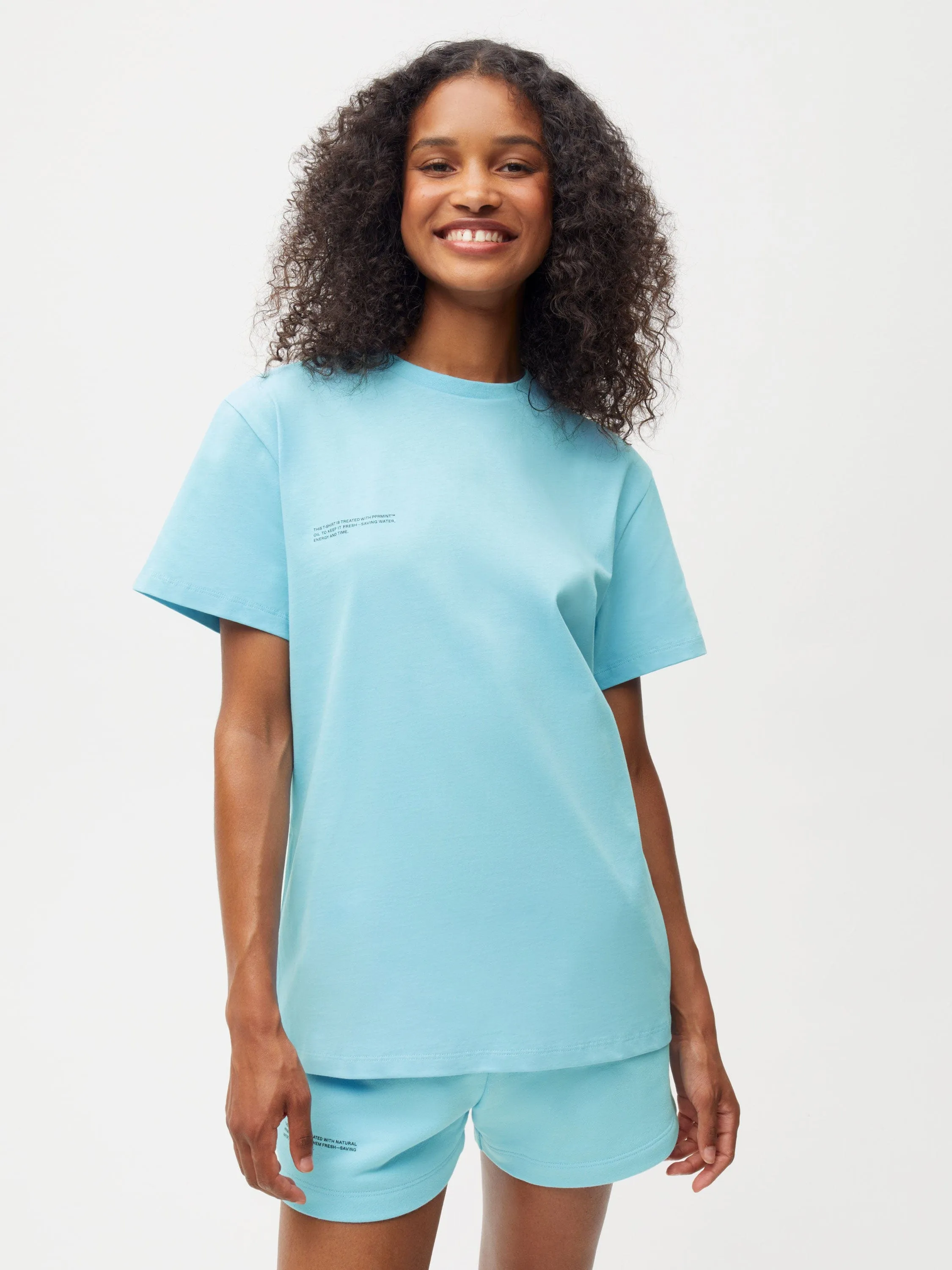 Womens 365 Midweight T-shirt—Celestial Blue sold by Pangaia product image thumbnail 2
