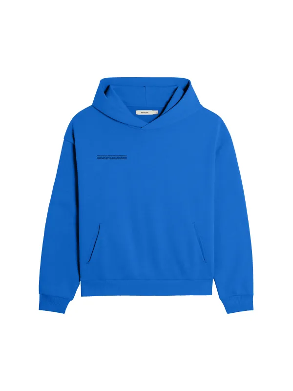 Mens 365 Midweight Hoodie—cobalt blue sold by Pangaia