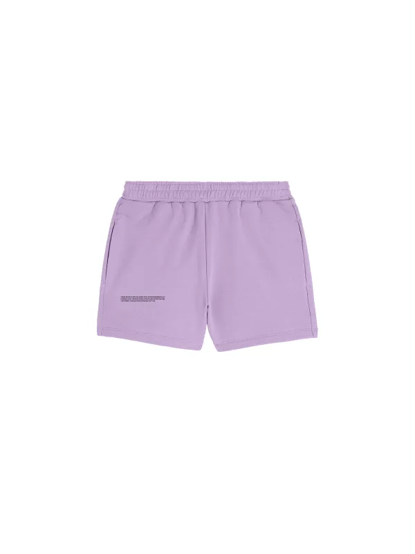 Archive Mens 365 Midweight Shorts—orchid purple made by Pangaia