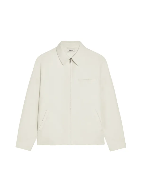 Archive Mens Organic Cotton Harrington Jacket—elderflower sold by Pangaia