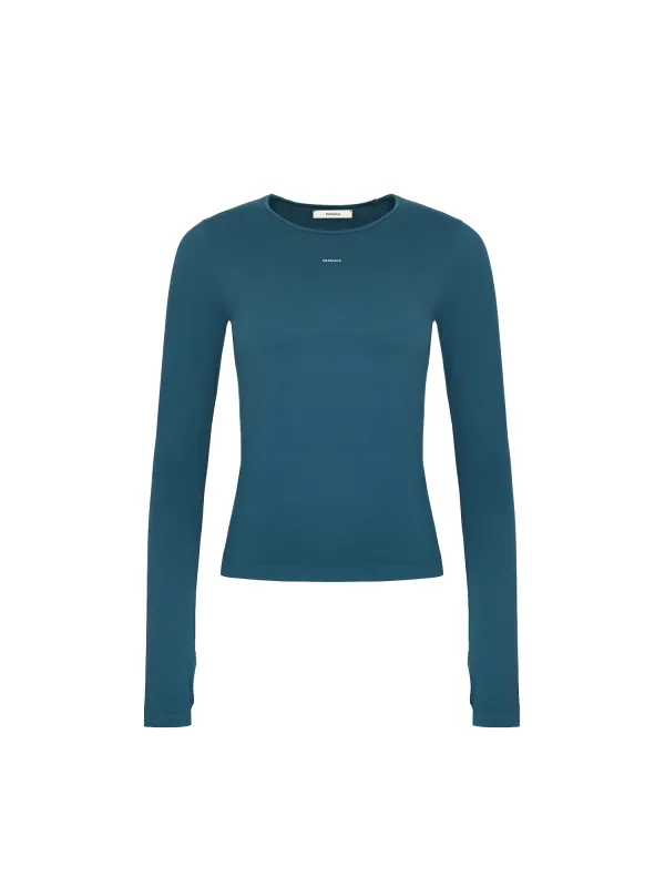 Sale Womens Plant-Stretch Long Sleeve Top—storm blue sold by Pangaia