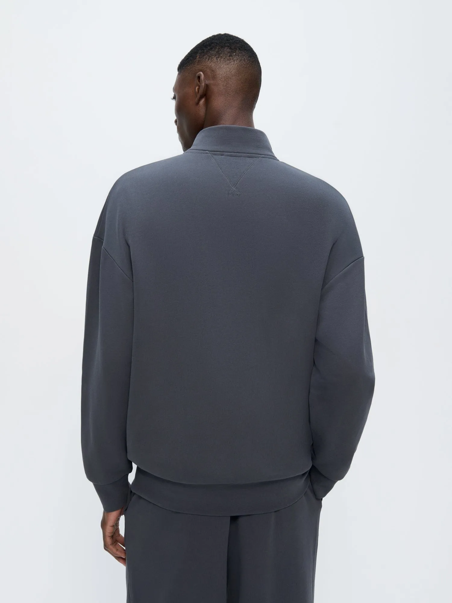 Mens Zip Up Sweatshirt—Smoked Black sold by Pangaia product image thumbnail 4