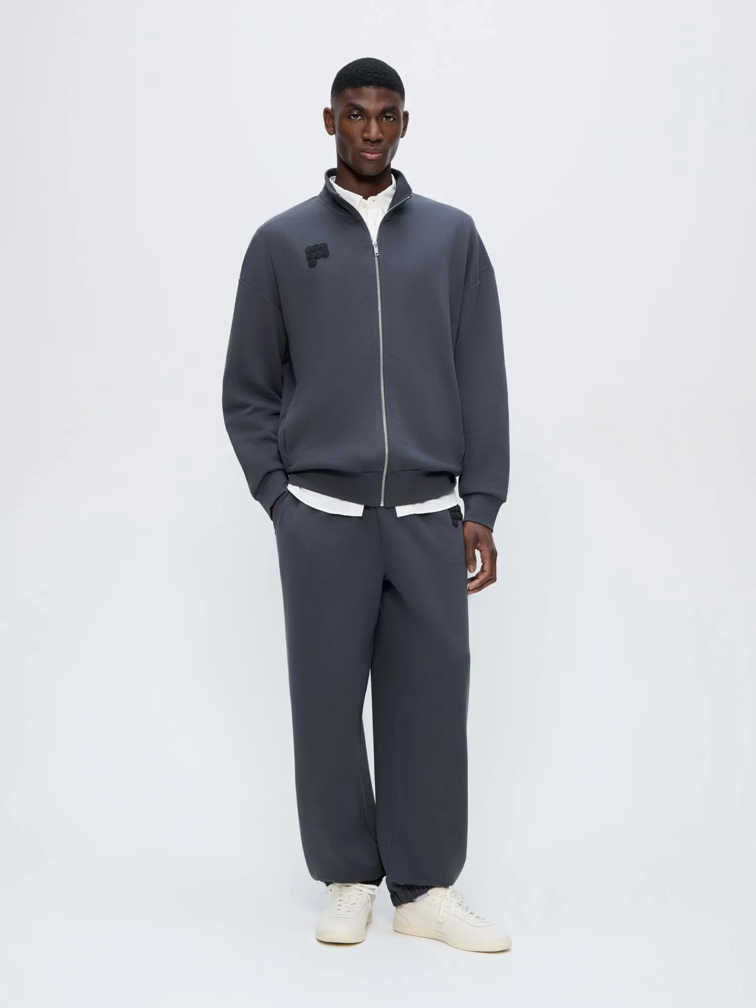 Mens Track Pants—Smoked Black sold by Pangaia