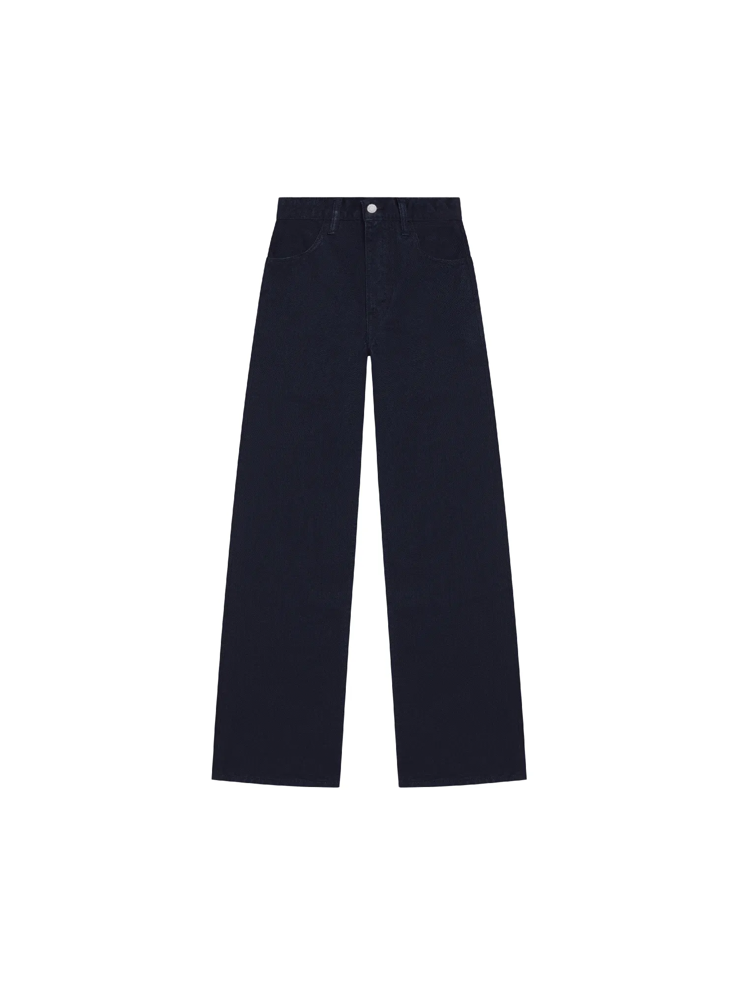 Women Nettle Denim High-Rise Jeans—black sold by Pangaia