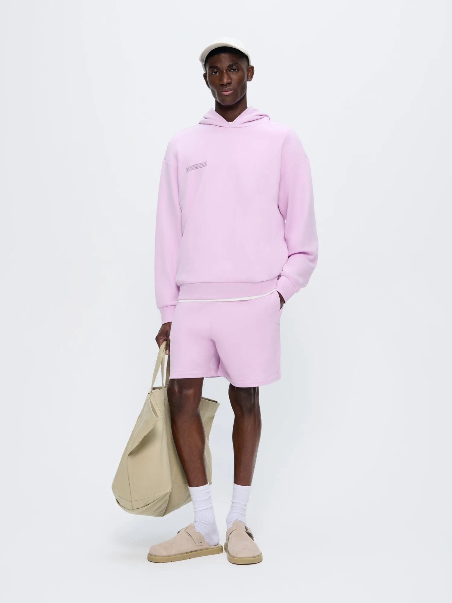 Mens 365 Midweight Hoodie—Crocus Purple sold by Pangaia product image thumbnail 3