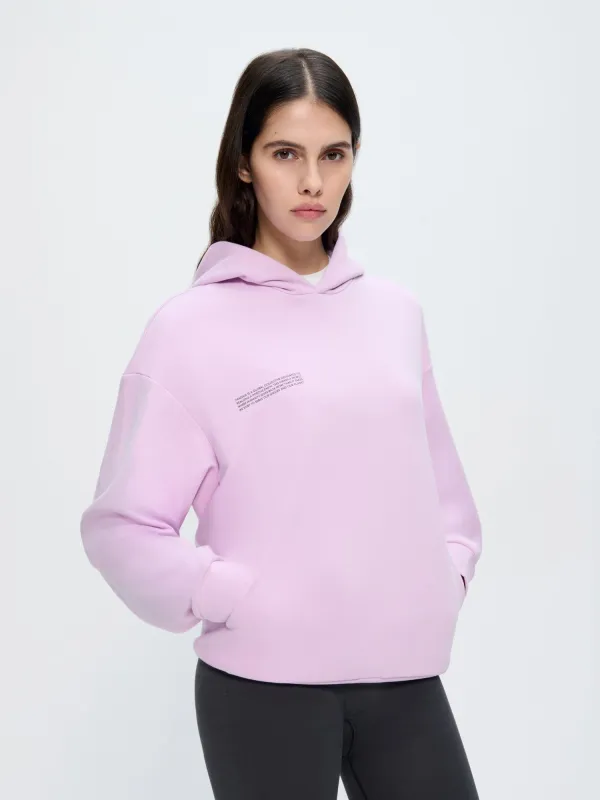 Womens 365 Midweight Hoodie—Crocus Purple sold by Pangaia