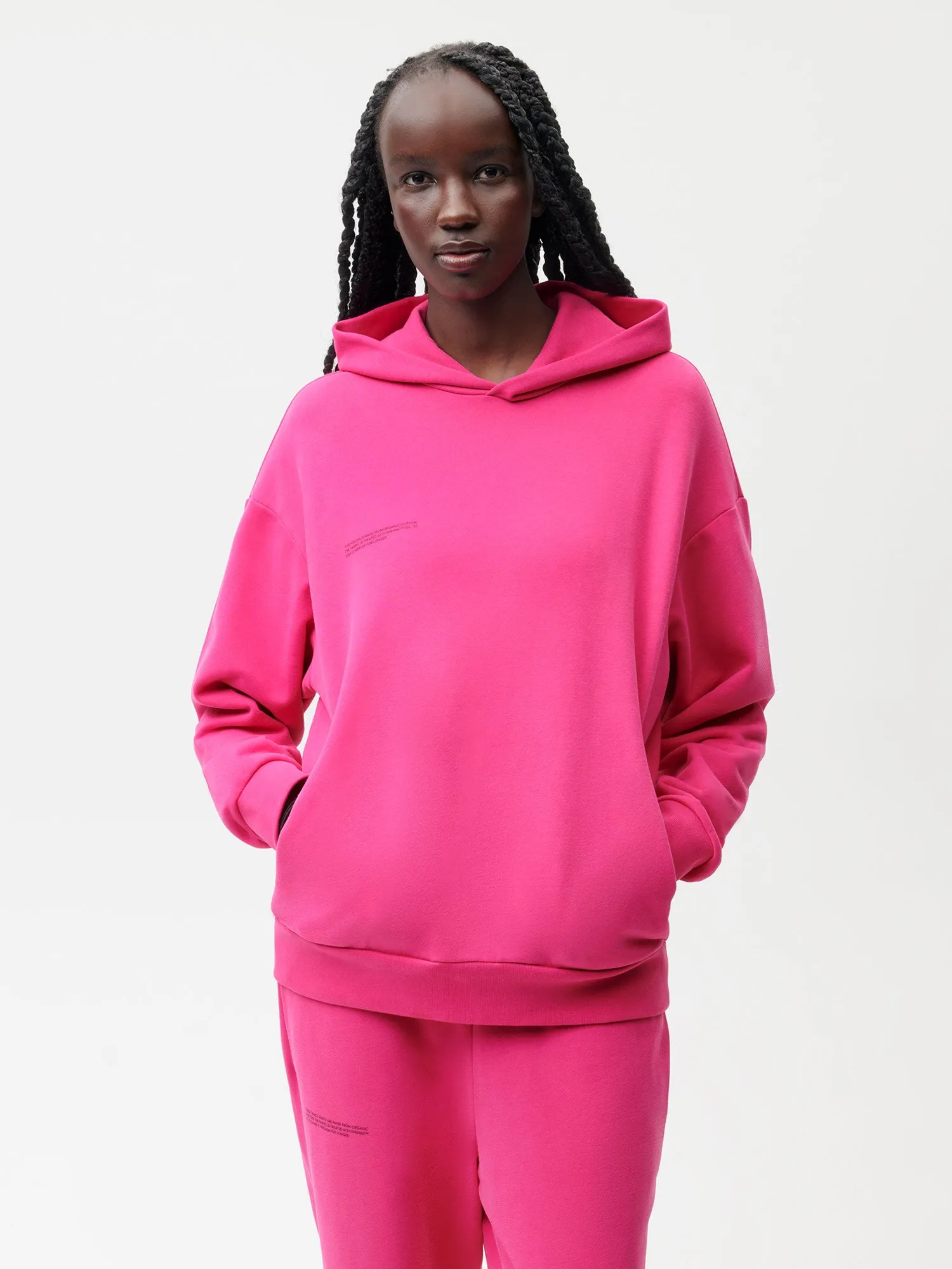 Womens 365 Midweight Hoodie—tourmaline pink sold by Pangaia product image thumbnail 2