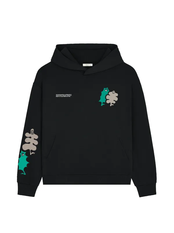 Archive Mens Pangaia x Gasius Hoodie—Black sold by Pangaia