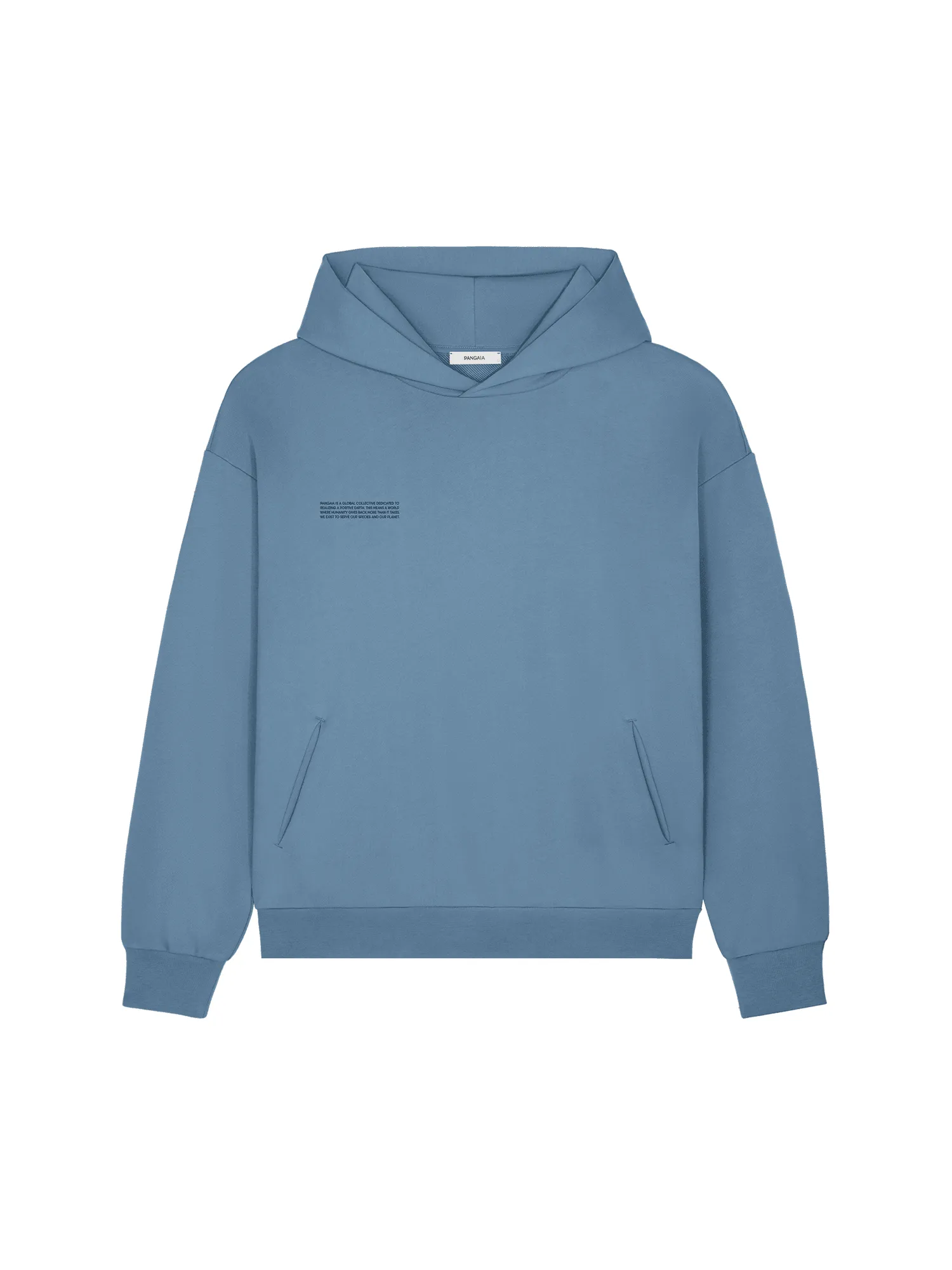 Archive Mens 365 Midweight Hoodie—indigo blue sold by Pangaia