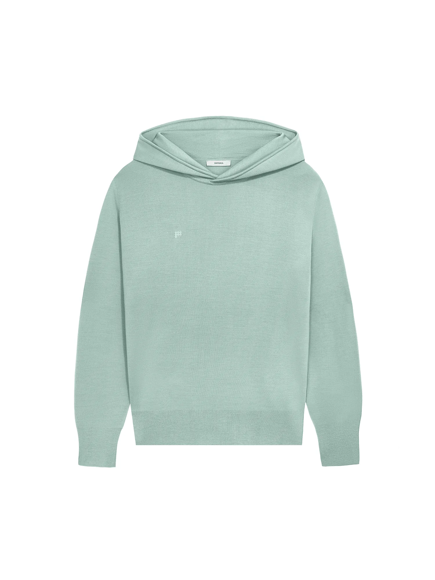 Archive Womens Regenerative Merino Wool Hoodie—eucalyptus blue sold by Pangaia