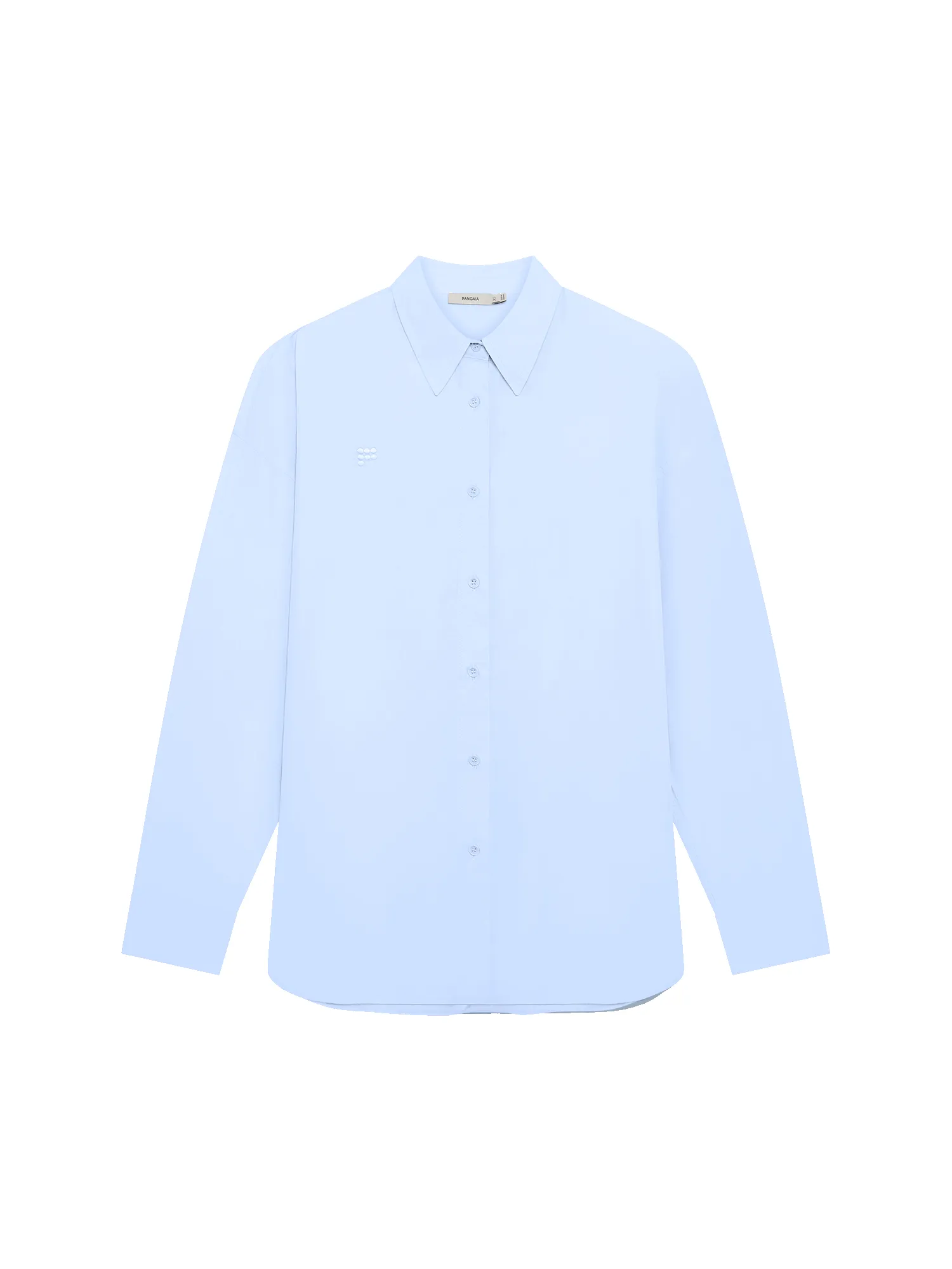 Womens Cotton Poplin Overshirt—Wildflower Blue sold by Pangaia product image thumbnail 2