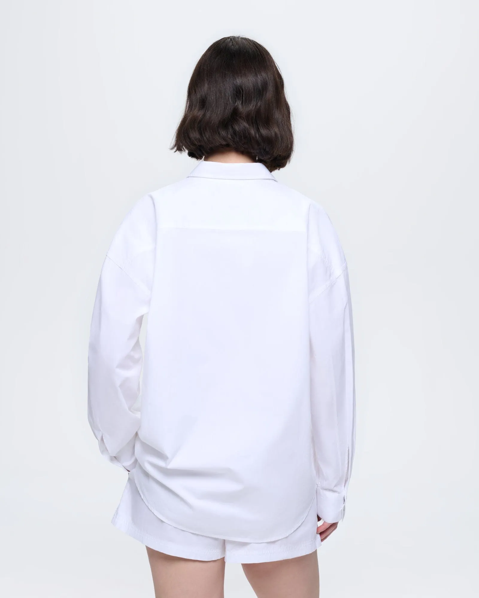 Womens Cotton Poplin Overshirt—Off-White sold by Pangaia product image thumbnail 5