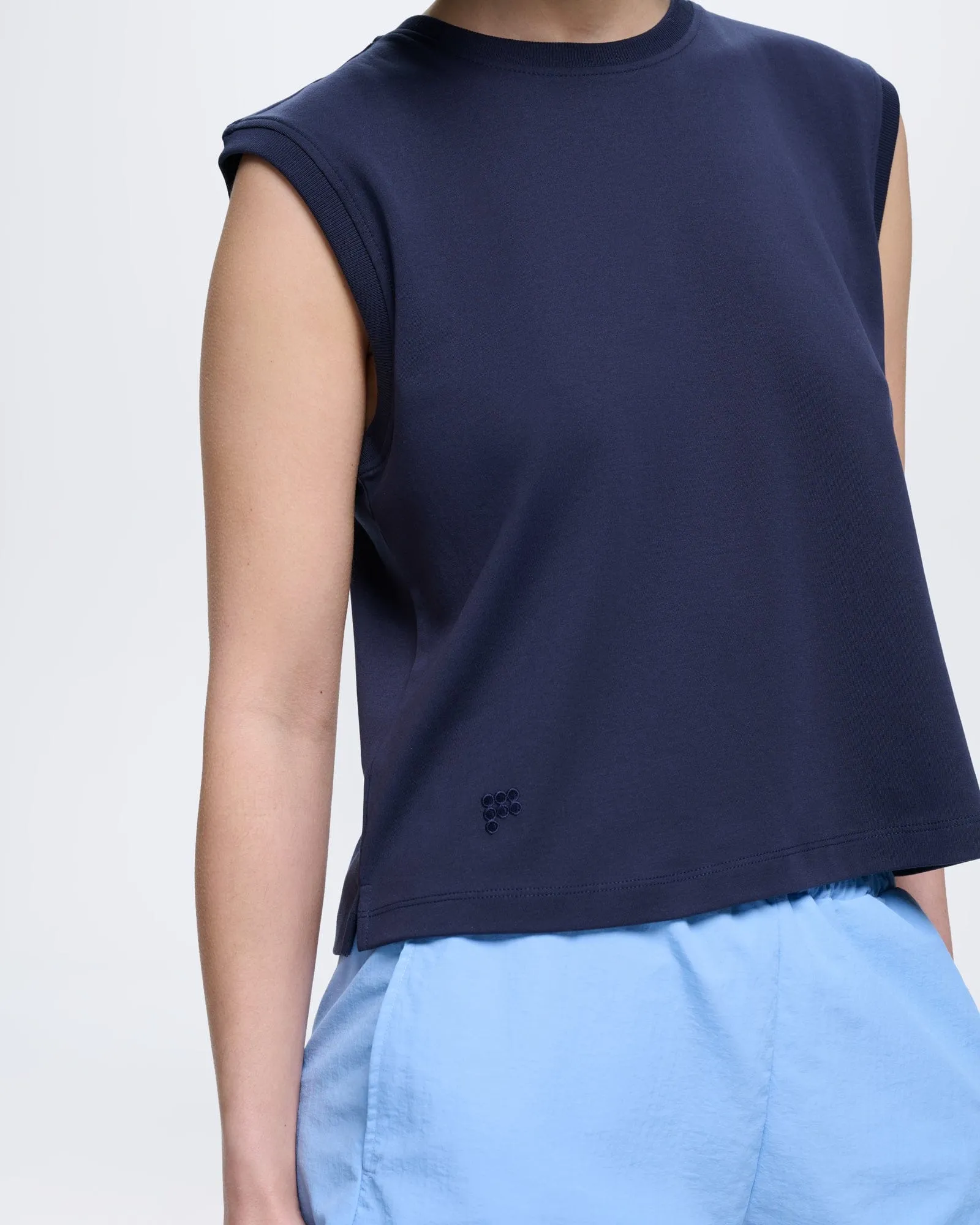 Womens Sleeveless T-Shirt—Midnight Navy sold by Pangaia product image thumbnail 4