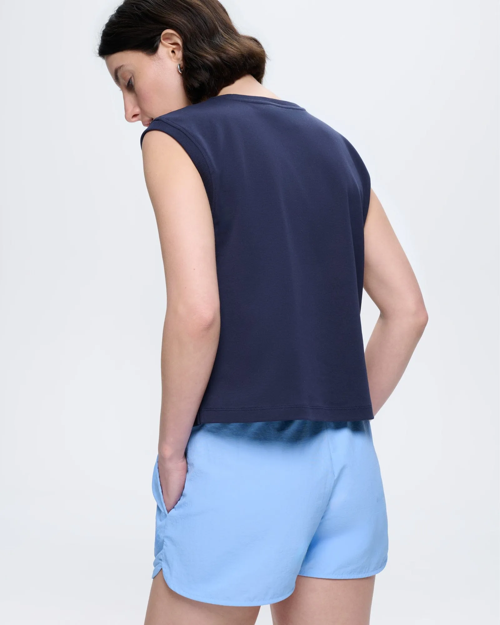 Womens Sleeveless T-Shirt—Midnight Navy sold by Pangaia product image thumbnail 5