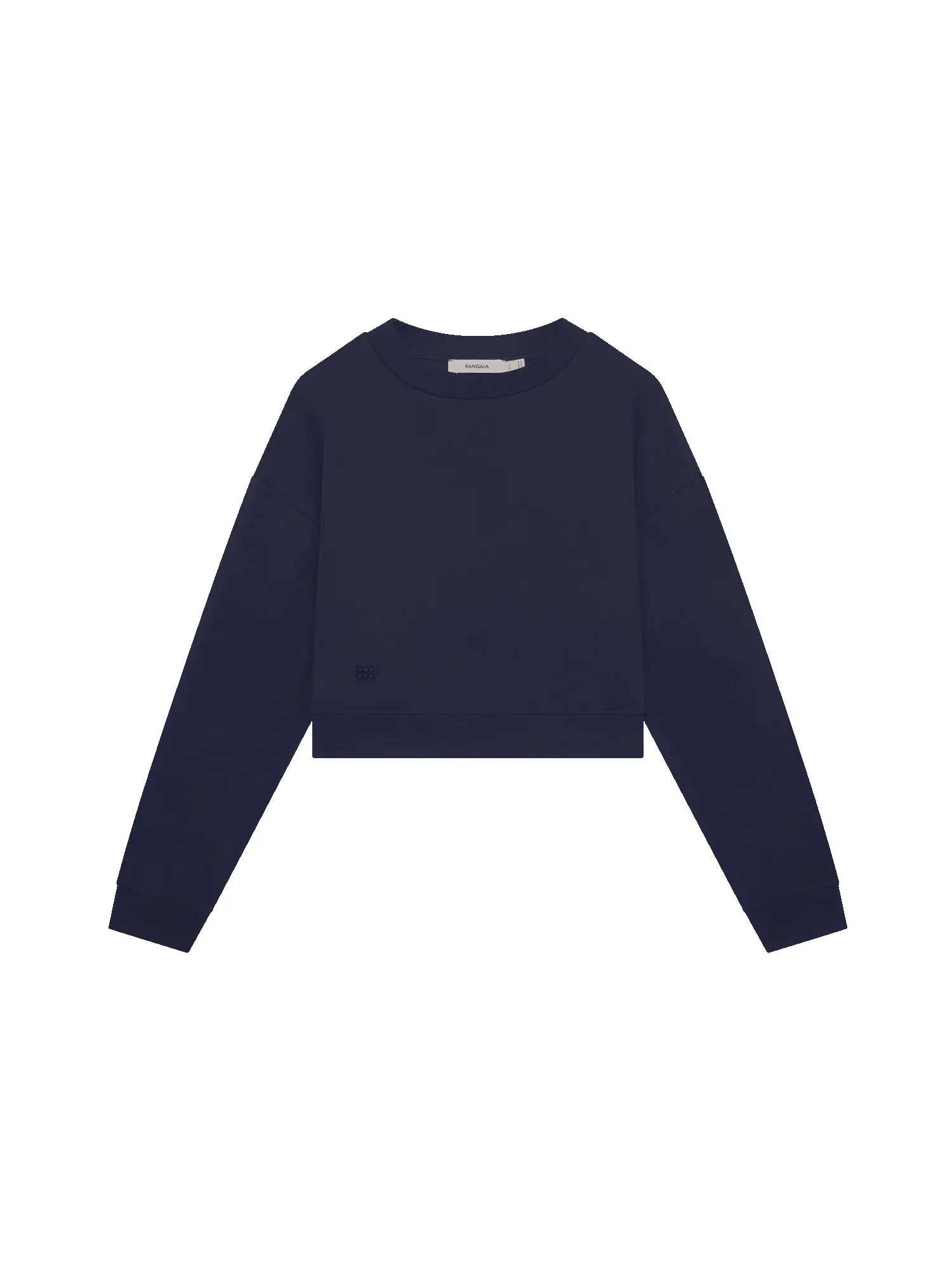Womens Cropped Sweatshirt—Midnight Navy sold by Pangaia product image thumbnail 2