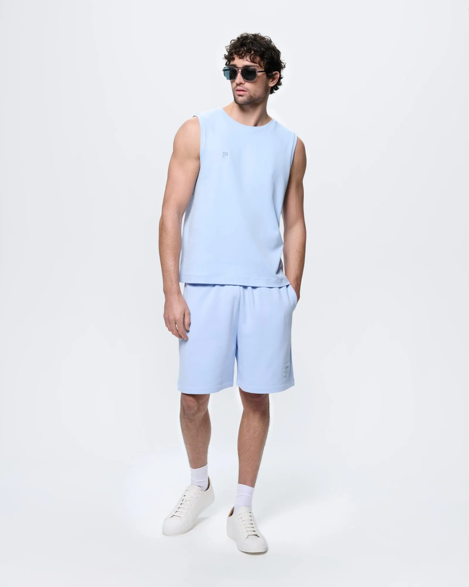 Mens Sleeveless T-Shirt—Wildflower Blue sold by Pangaia product image thumbnail 3