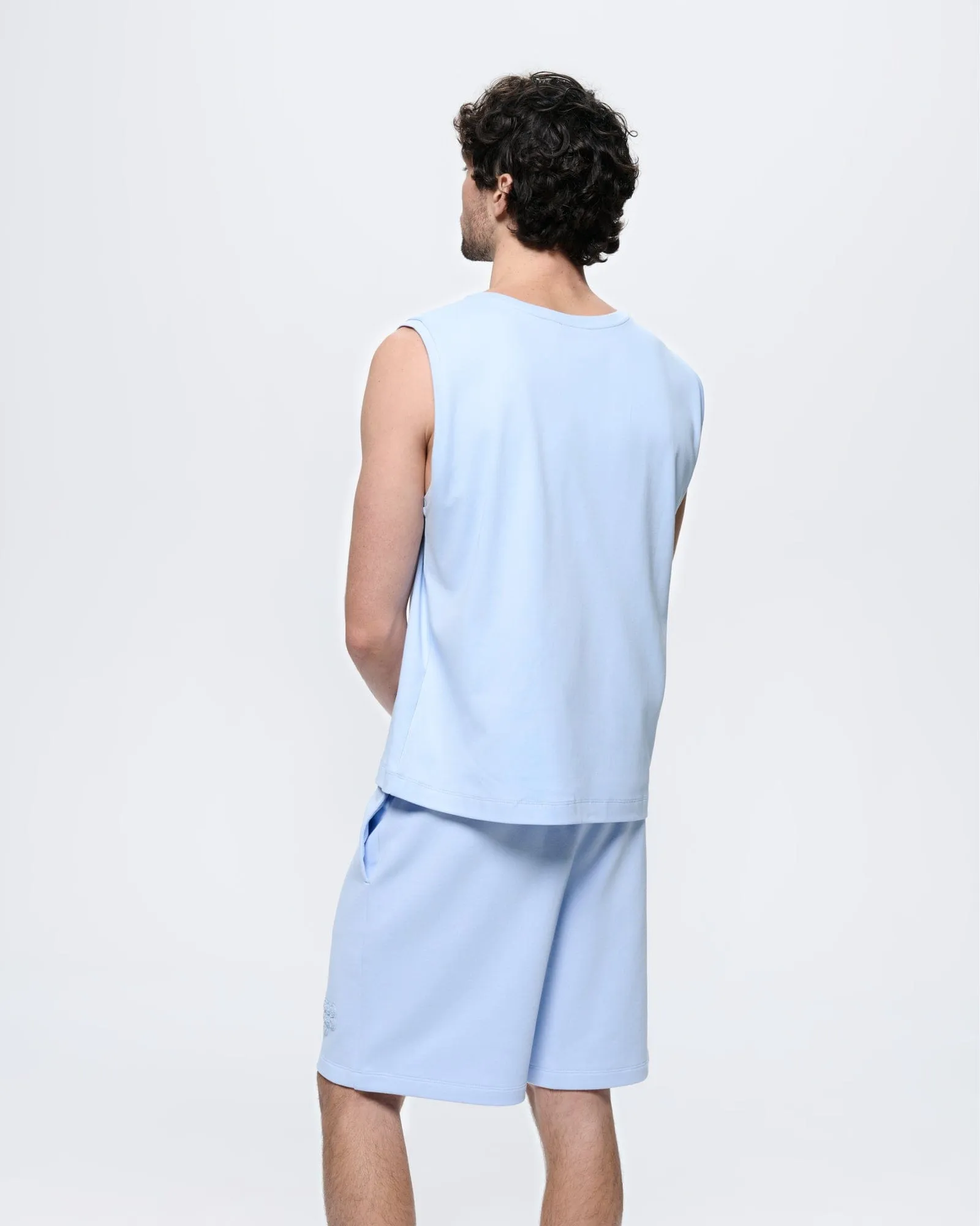 Mens Sleeveless T-Shirt—Wildflower Blue sold by Pangaia product image thumbnail 4
