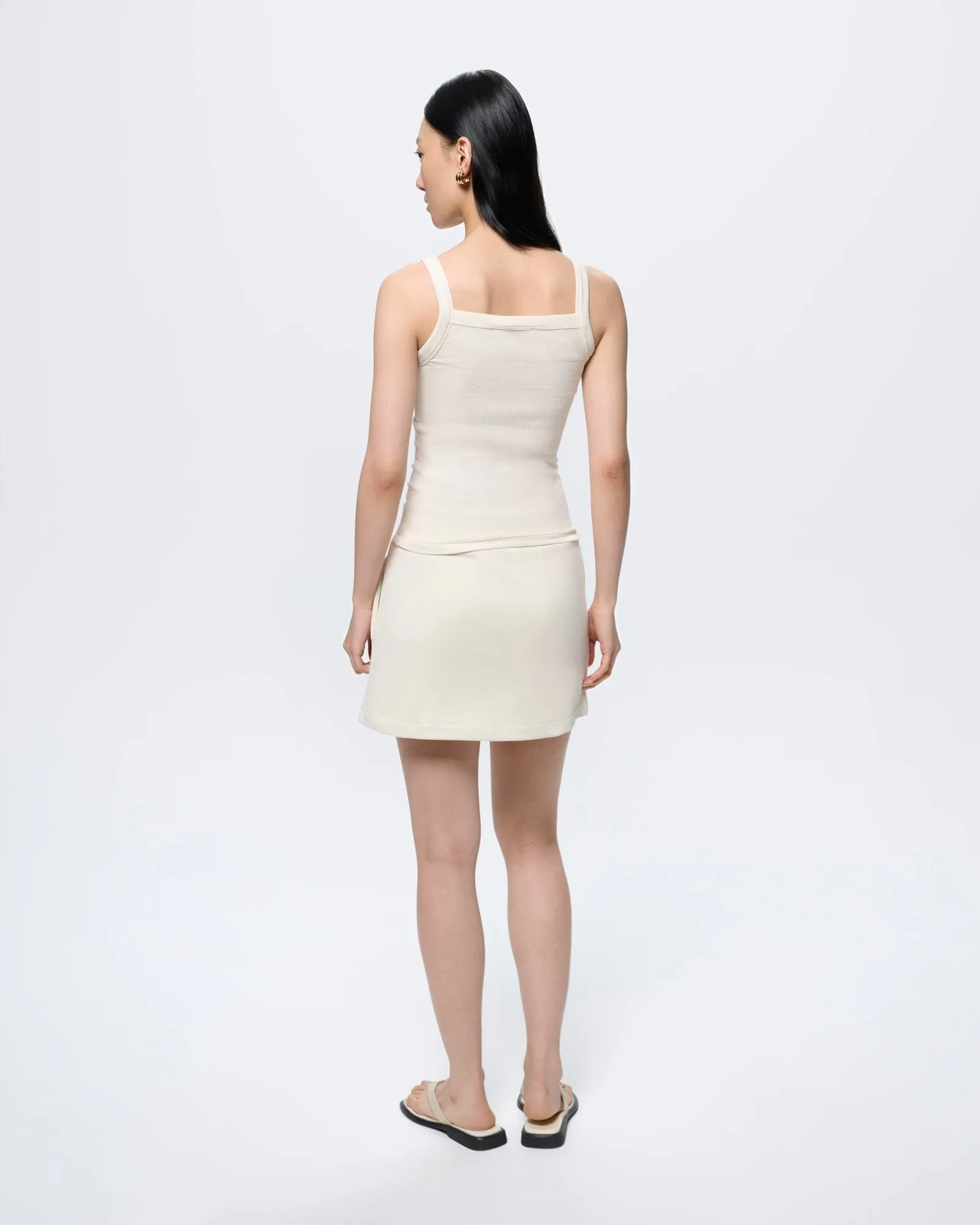 Womens Cotton Skirt—Bone White sold by Pangaia product image thumbnail 5