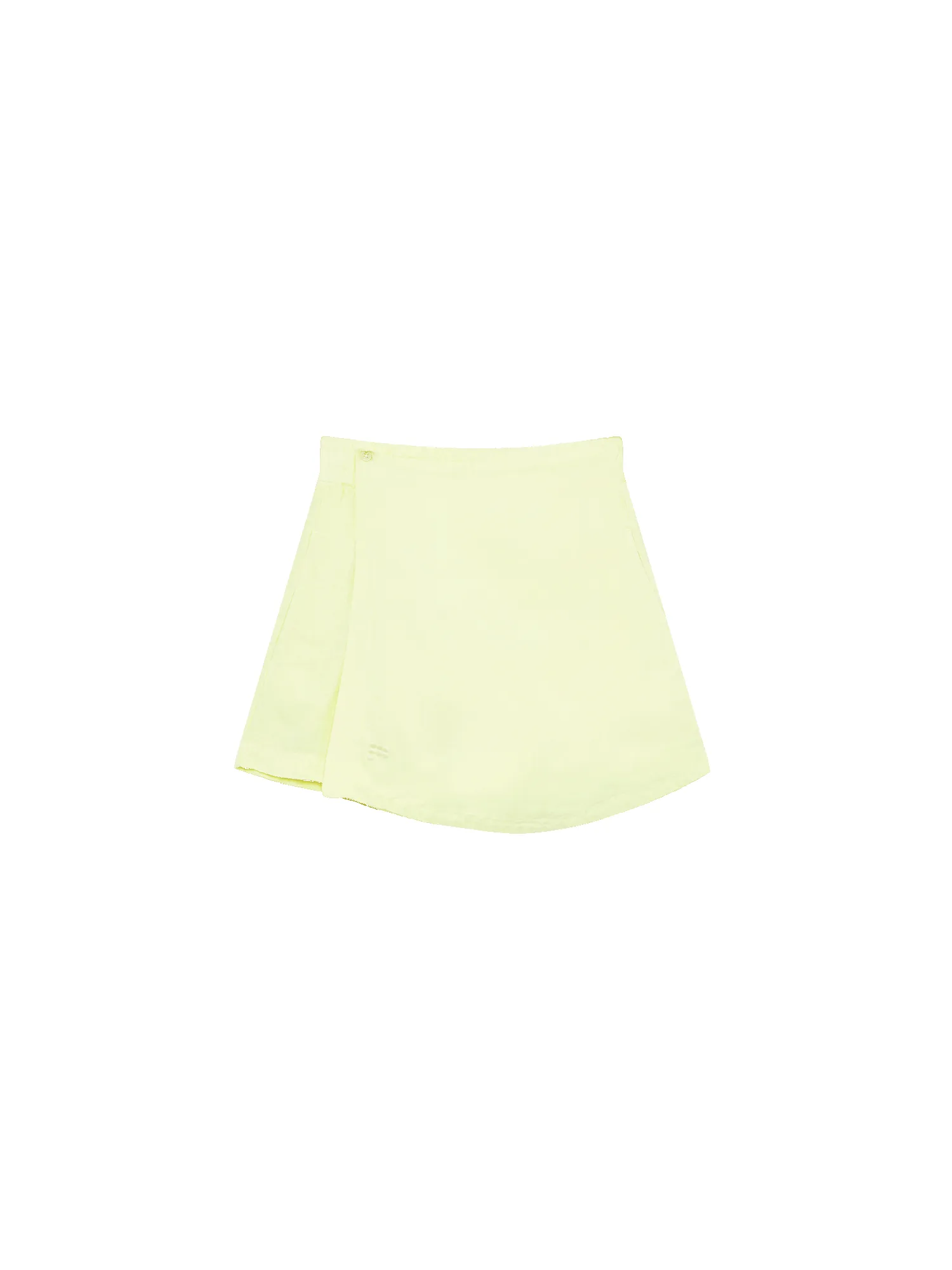 Womens Linen Wrap Shorts—Soft Lime sold by Pangaia product image thumbnail 2