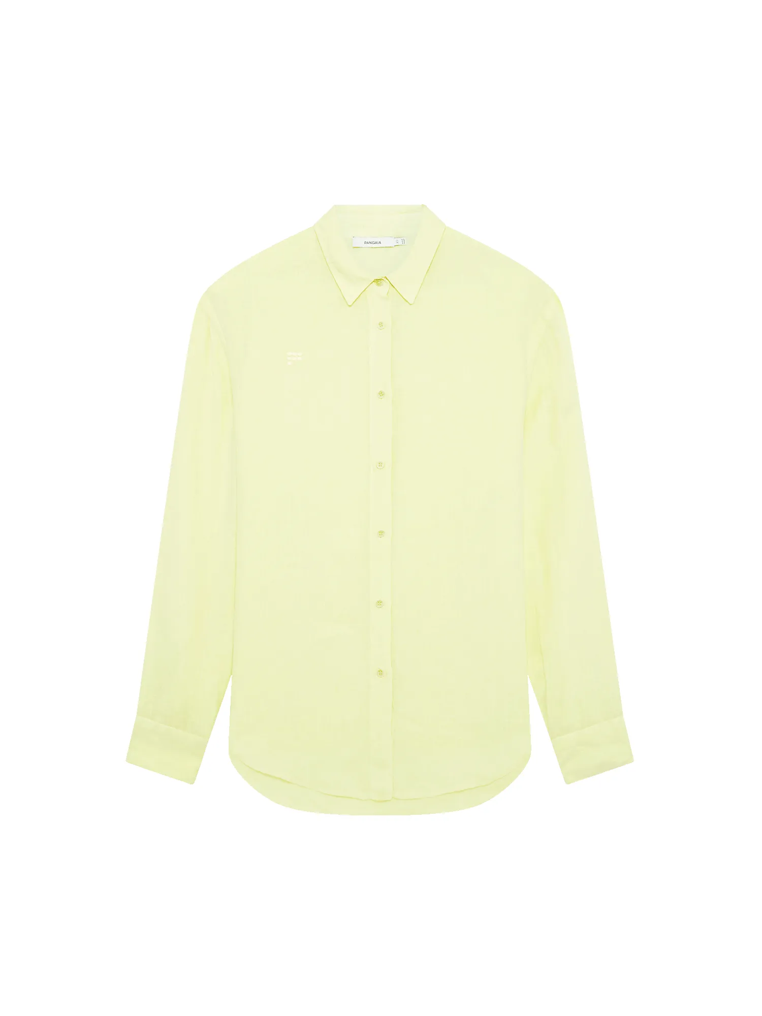 Womens Linen Overshirt—Soft Lime sold by Pangaia product image thumbnail 2