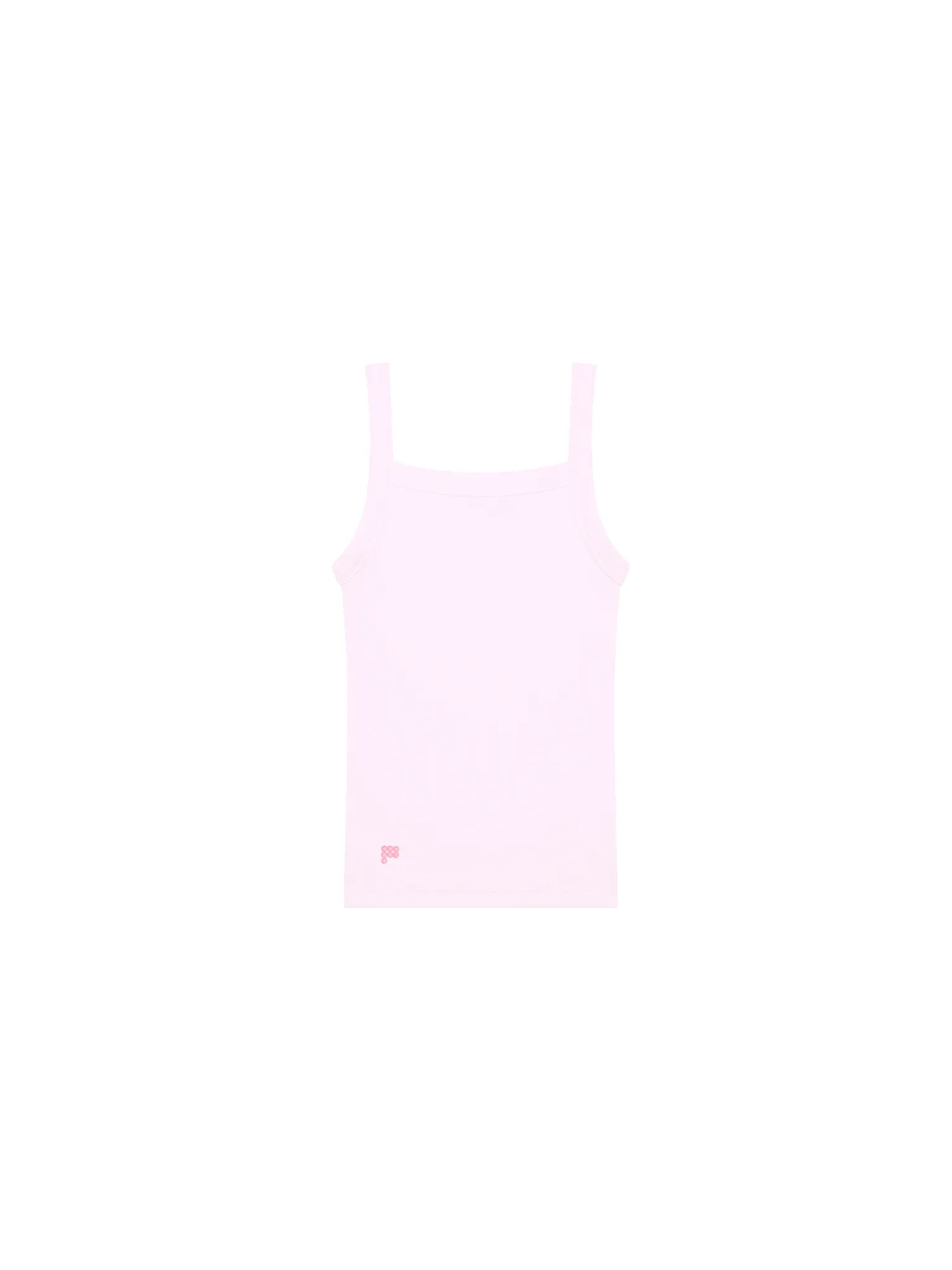 Womens Rib Square Neck Tank Top—Light Lilac sold by Pangaia product image thumbnail 2