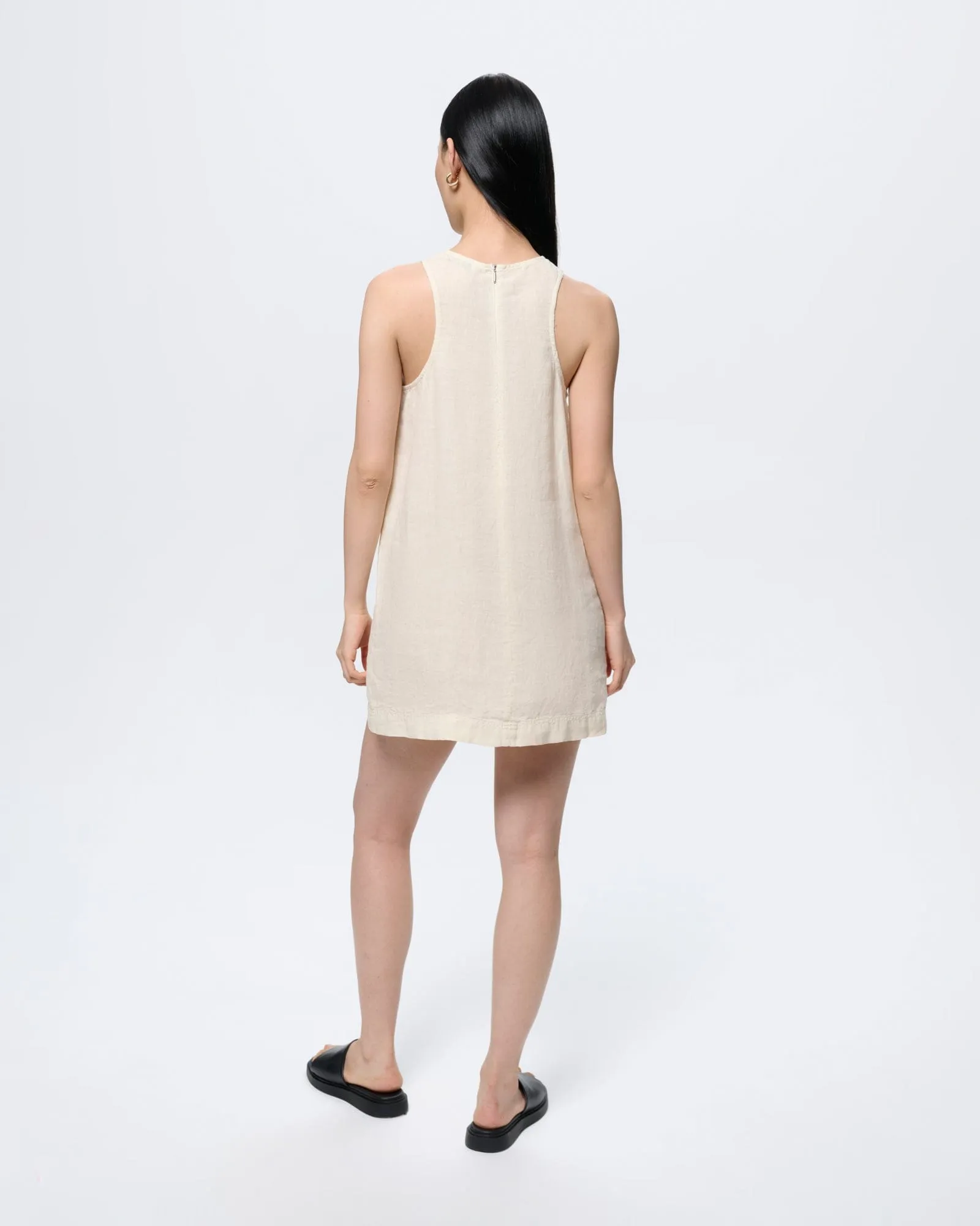 Womens Linen Dress—Bone White sold by Pangaia product image thumbnail 5