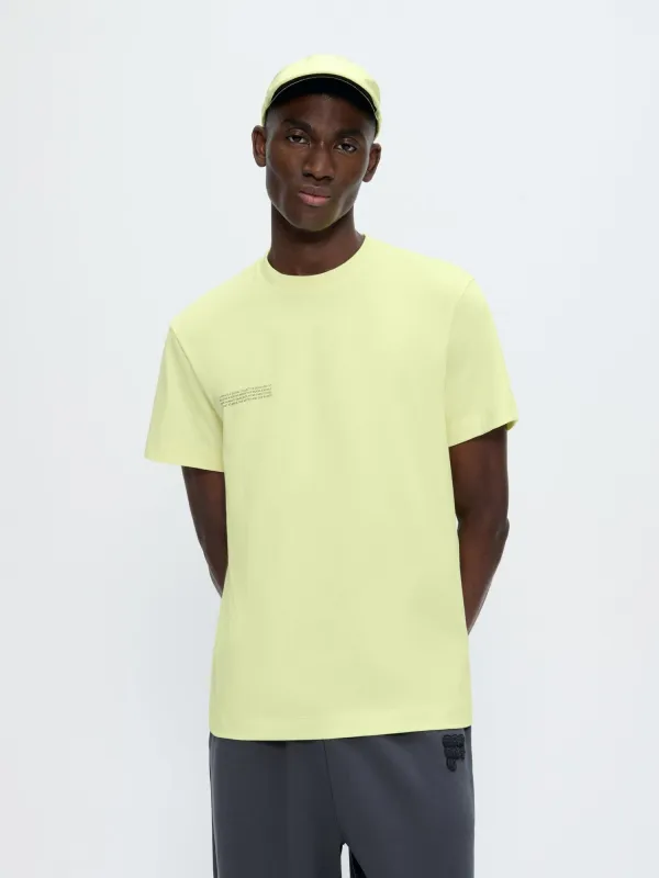 Mens 365 Midweight T-shirt—Soft Lime made by Pangaia