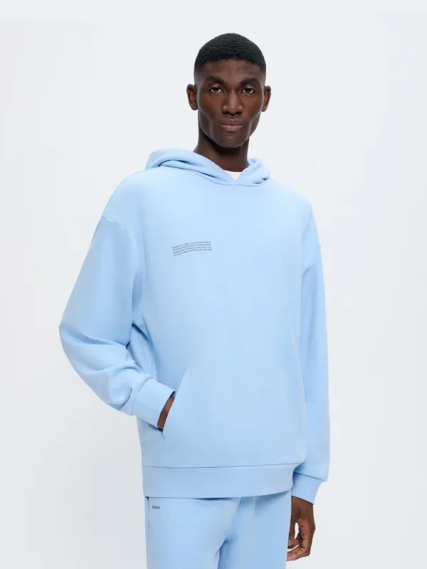Mens 365 Midweight Hoodie—Dewdrop Blue made by Pangaia