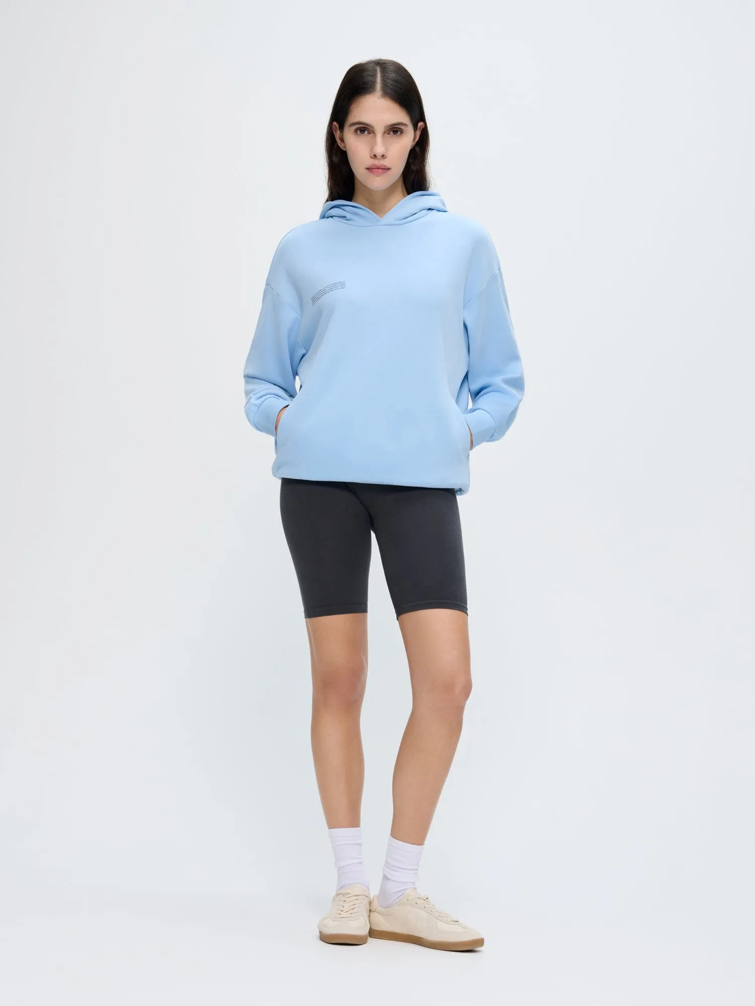 Womens 365 Midweight Hoodie—Dewdrop Blue sold by Pangaia product image thumbnail 3