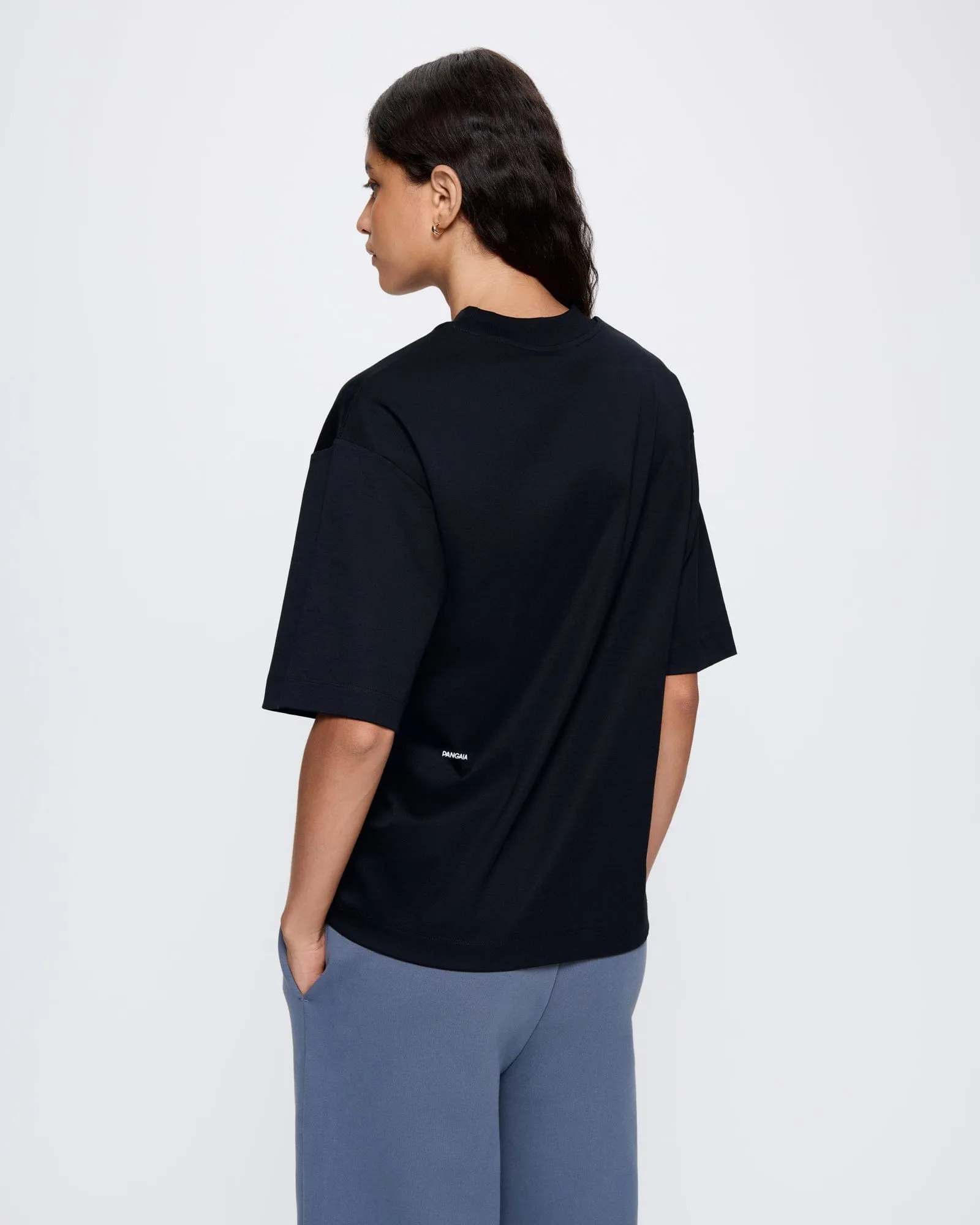 Womens Interlock Oversized T-Shirt—Black sold by Pangaia product image thumbnail 5