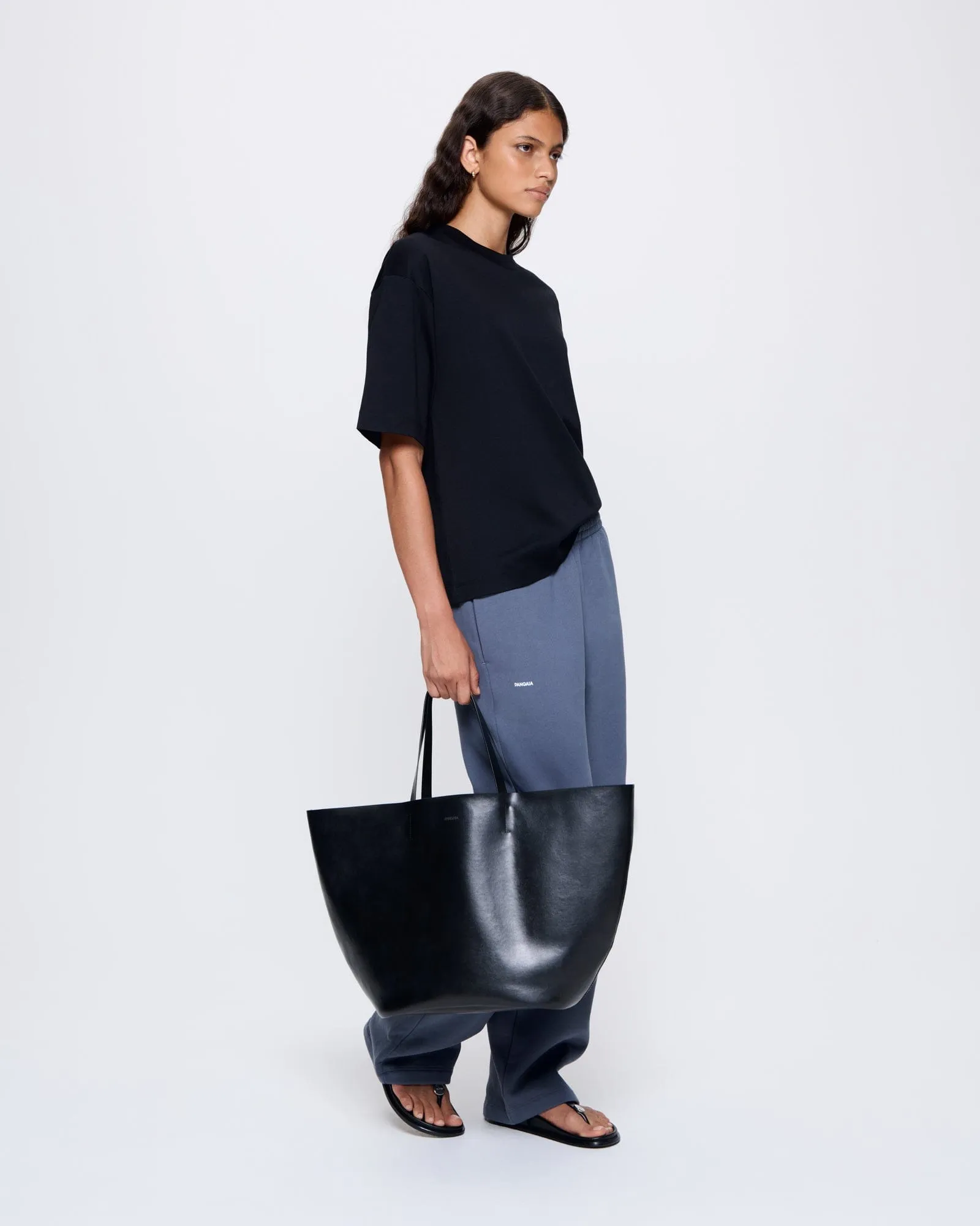 Womens Interlock Oversized T-Shirt—Black sold by Pangaia product image thumbnail 3