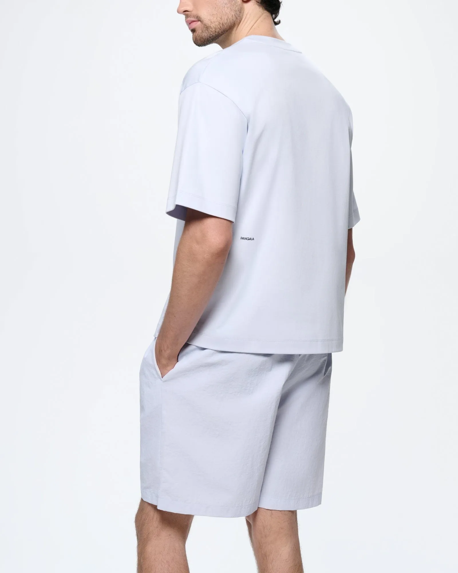 Mens Interlock Oversized T-Shirt—Ice Grey sold by Pangaia product image thumbnail 5