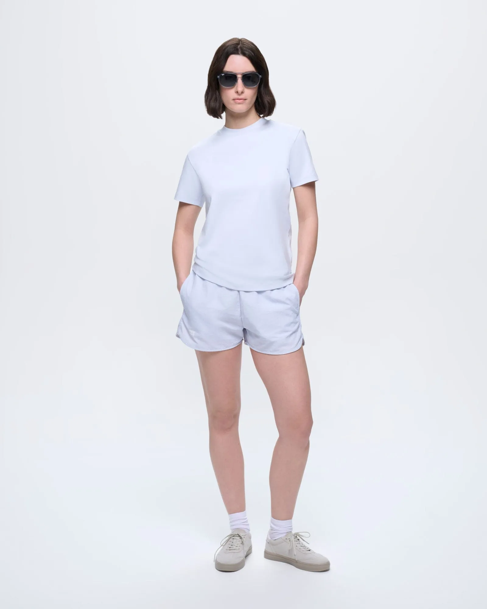 Womens Interlock T-Shirt—Ice Grey sold by Pangaia product image thumbnail 3