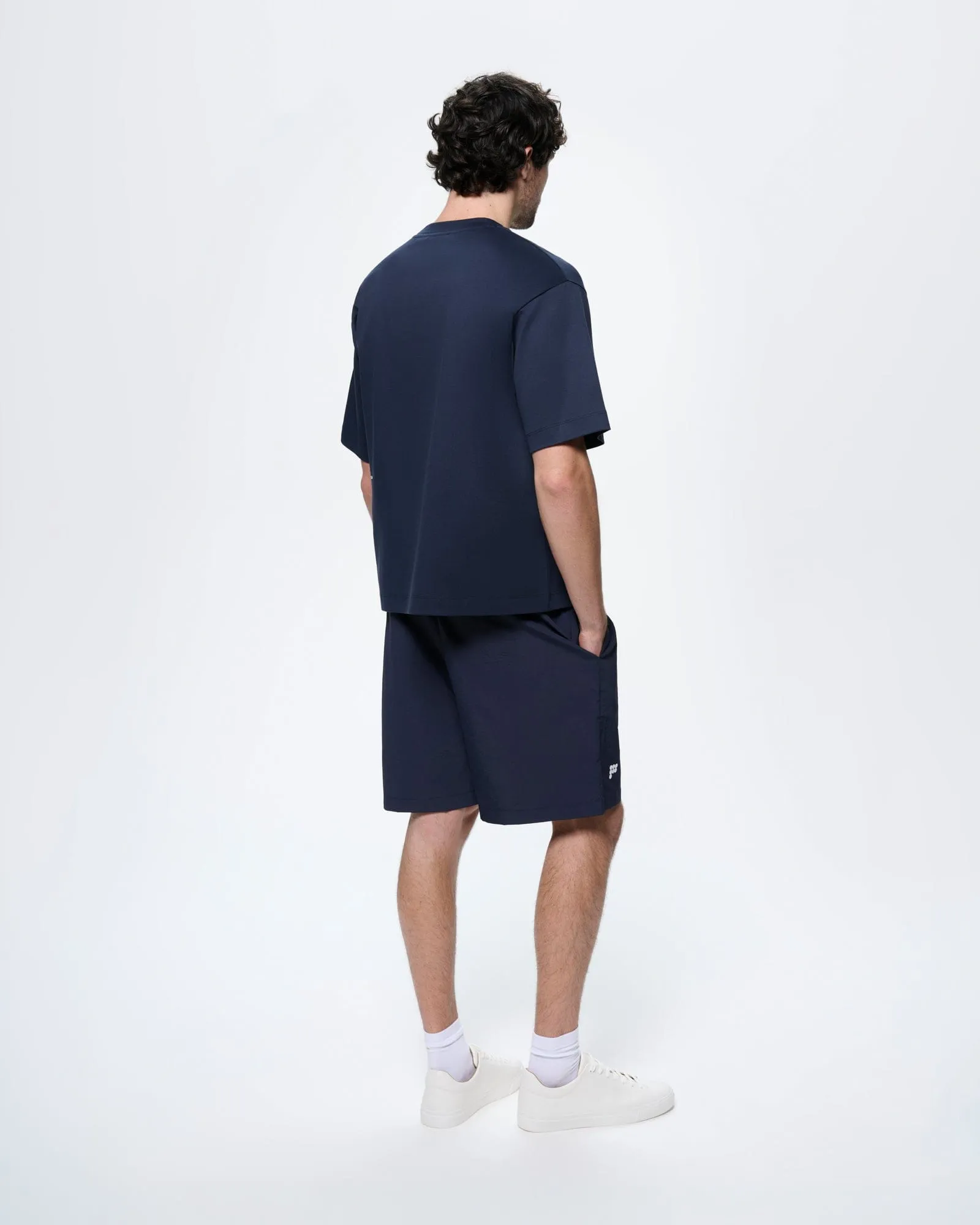 Mens Interlock Oversized T-Shirt—Granite Navy sold by Pangaia product image thumbnail 5