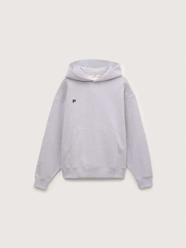 Mens Heavyweight Hoodie—Grey Marl made by Pangaia