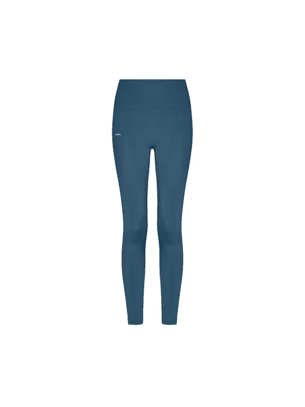 Womens Plant-Stretch Compressive Leggings—storm blue sold by Pangaia