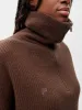 Womens Recycled Cashmere Half Zip Sweater—chestnut brown sold by Pangaia