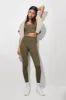 Womens Plant-Stretch Compressive Leggings—soil brown sold by Pangaia