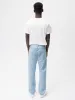Hemp Denim Straight-Leg Jeans—light indigo wash sold by Pangaia