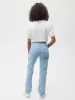 Hemp Denim Straight-Leg Jeans—light indigo wash sold by Pangaia