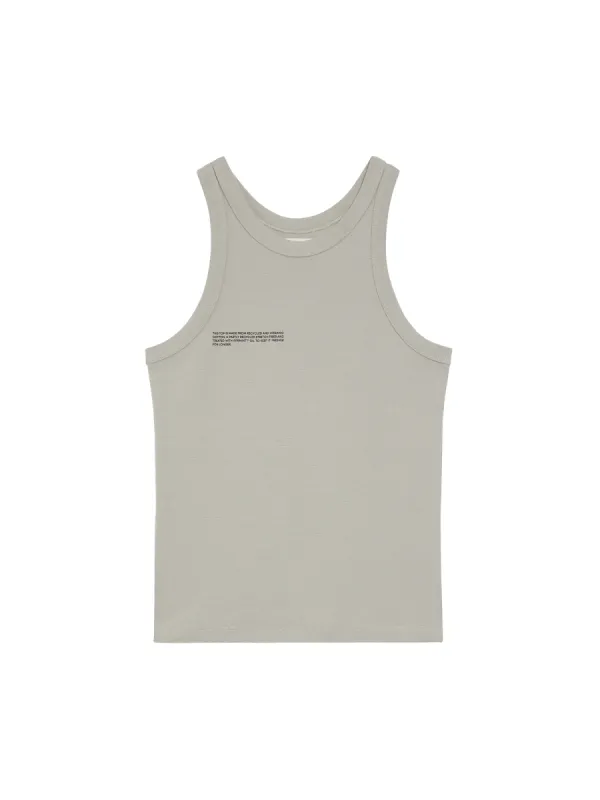 Women's Recycled Cotton Tank Top—stone sold by Pangaia