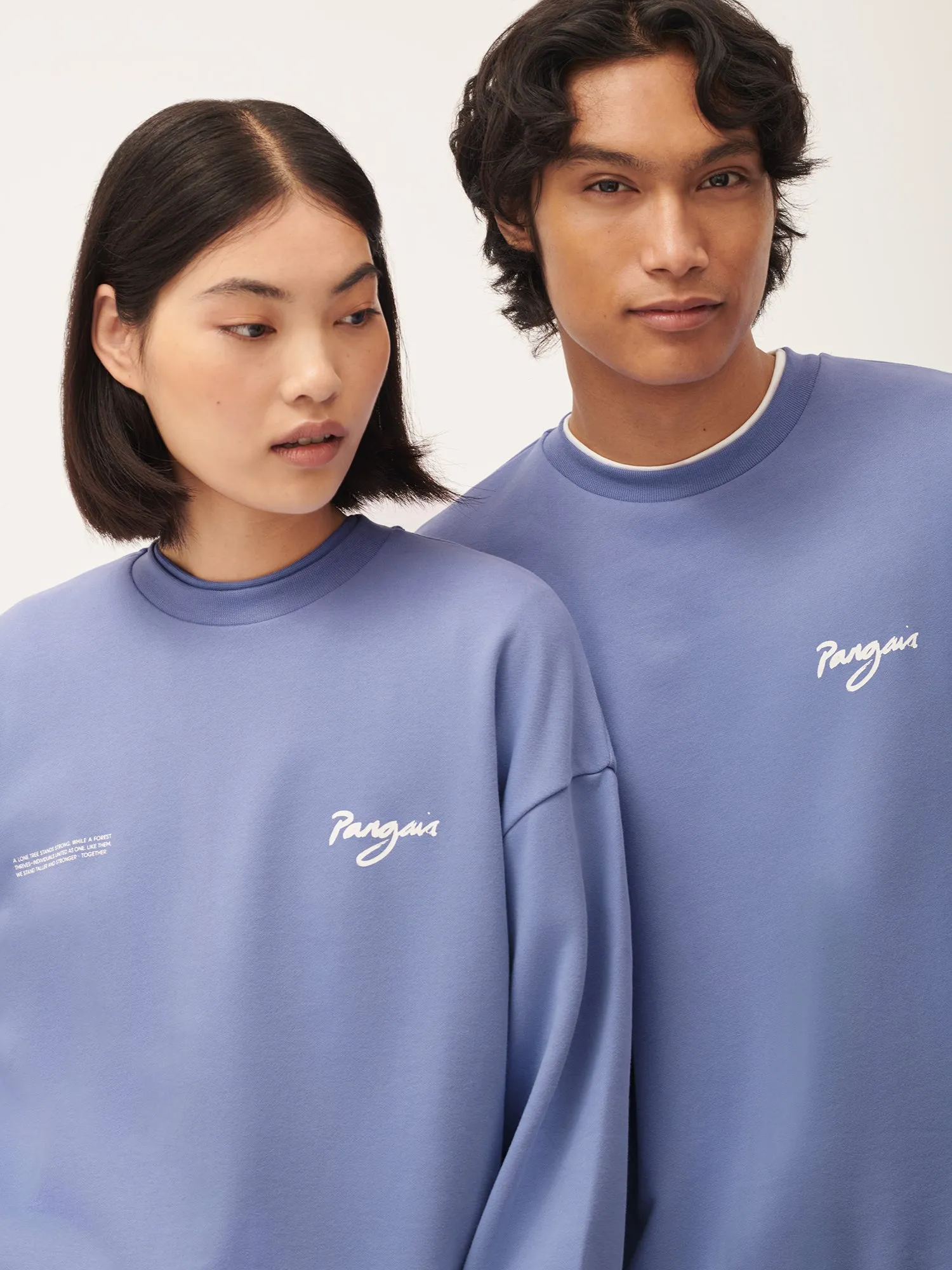 Womens One Forest Graphic Sweatshirt—Aster purple sold by Pangaia product image thumbnail 4