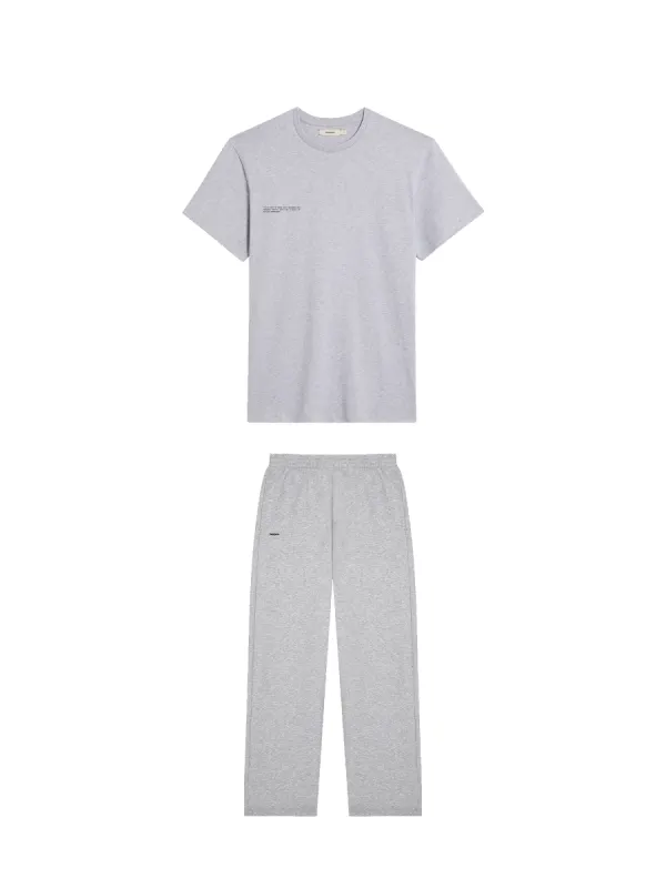 Womens 365 Midweight T-shirt and Track Pant Bundle—Grey Marl sold by Pangaia