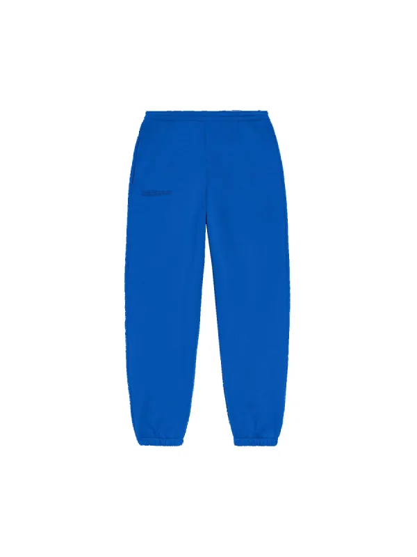 365 Heavyweight Track Pants—cobalt blue sold by Pangaia
