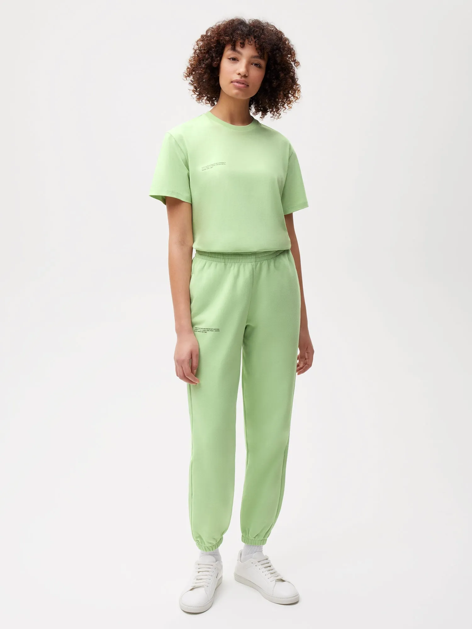 Womens Archive 365 Midweight Track Pants—pistachio sold by Pangaia product image thumbnail 2